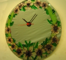 Laikrodis Pavasaris., clock on mirror  , часы на зеркале